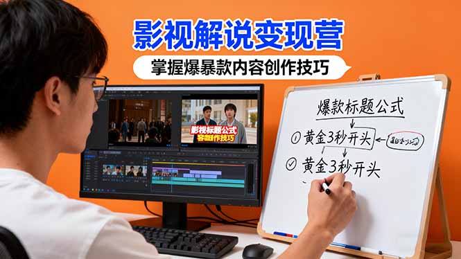 （16348期）影视解说变现营：通过30+实战案例爆款内容创作技巧，掌握影视解说盈利密码