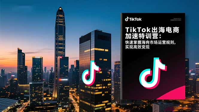 (16535期)TikTok出海电商加速特训营:快速掌握海外市场运营规则,实现高效变现