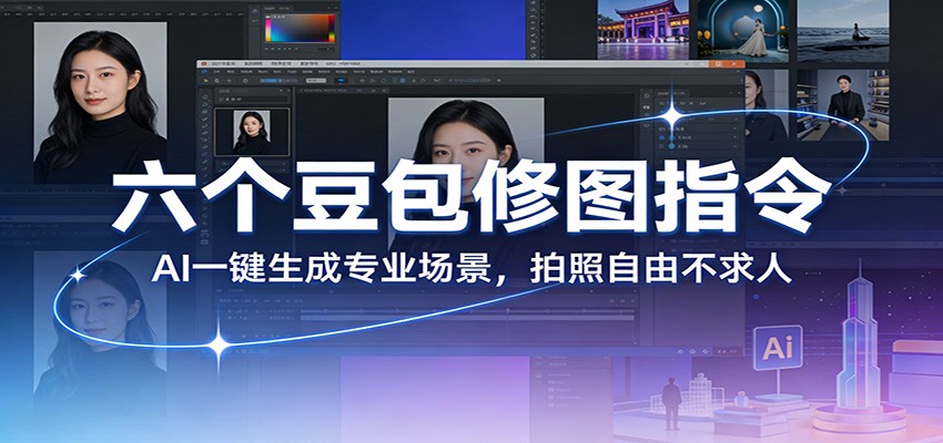 六个豆包修图指令:AI 一键生成专业场景,拍照自由不求人