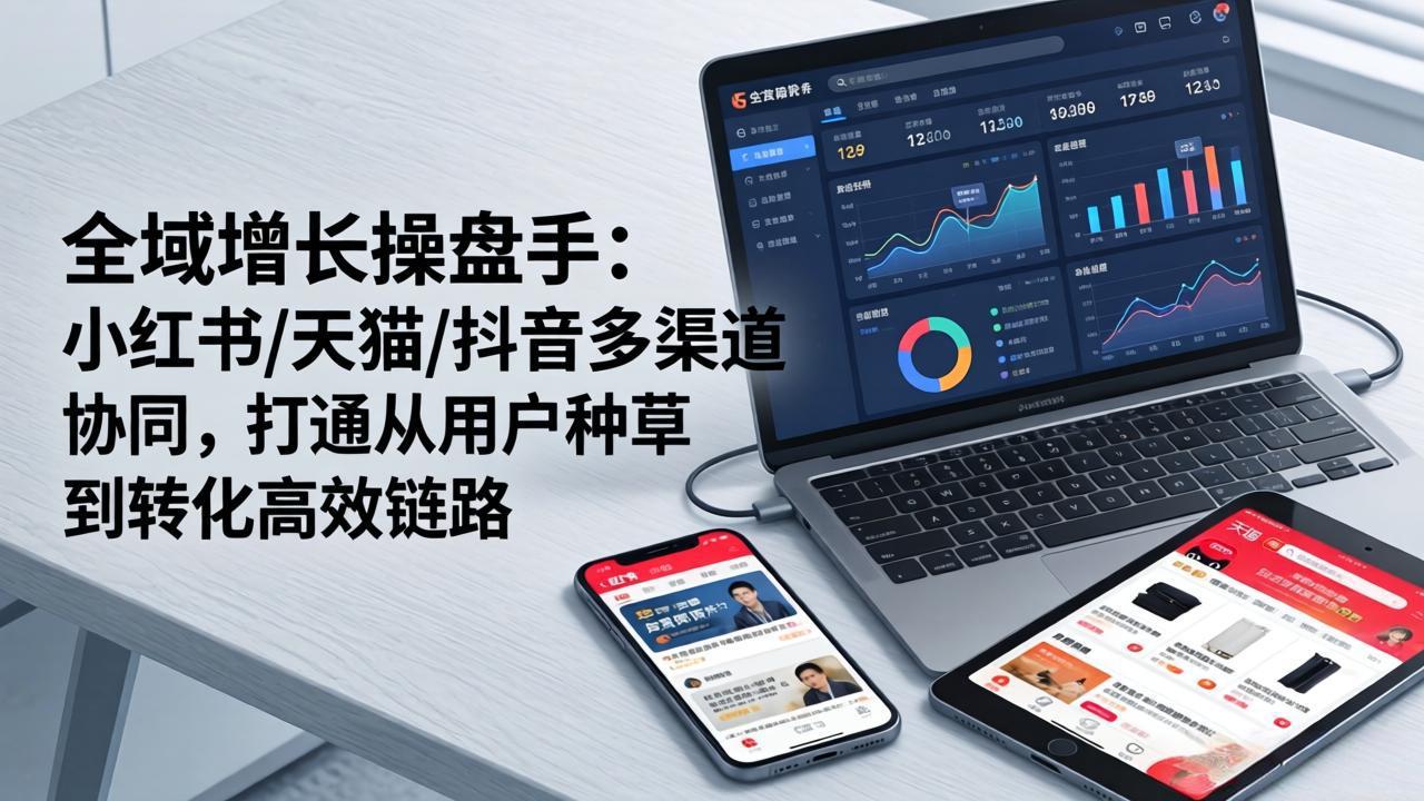 (17605期)全域增长操盘手:小红书/天猫/抖音多渠道协同,打通从用户种草到转化高效链路 (17605期)全域增长操盘手:小红书/天猫/抖音多渠道协同,打通从用户种草到转化高效链路