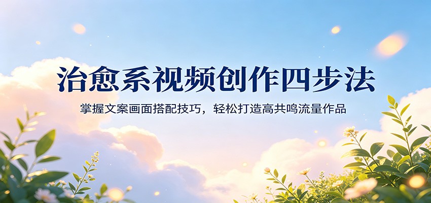 治愈系视频创作四步法:掌握文案画面搭配技巧,轻松打造高共鸣流量作品