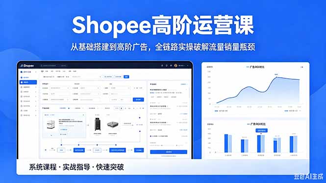 (18499期)Shopee高阶运营课-2026年5月更新,从基础搭建到高阶广告,全链路实操破解流量销量瓶颈